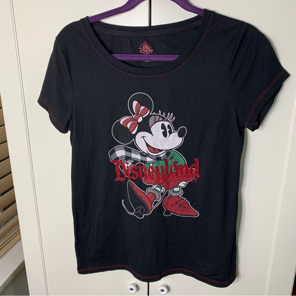 Disney Parks Christmas Minnie Mouse Graphic T-Shirt